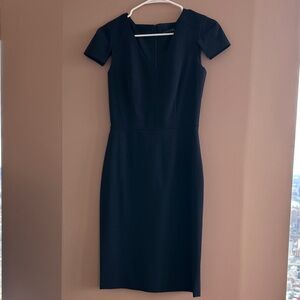 ANTONIO MELANI Black Midi Sheath Dress